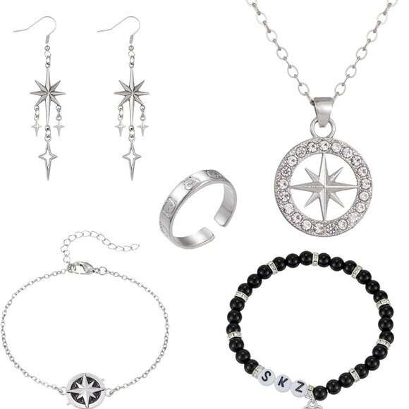 Jewelry - Stray Necklace Set Acrylic Fans Jewelry Gift for Women Men K-pop Inspired